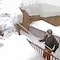 Gardenised Outdoor Extendable Aluminum Sturdy Lightweight Roof Snow Rake with Anti-Skid Handle QI004153 - alternate 5